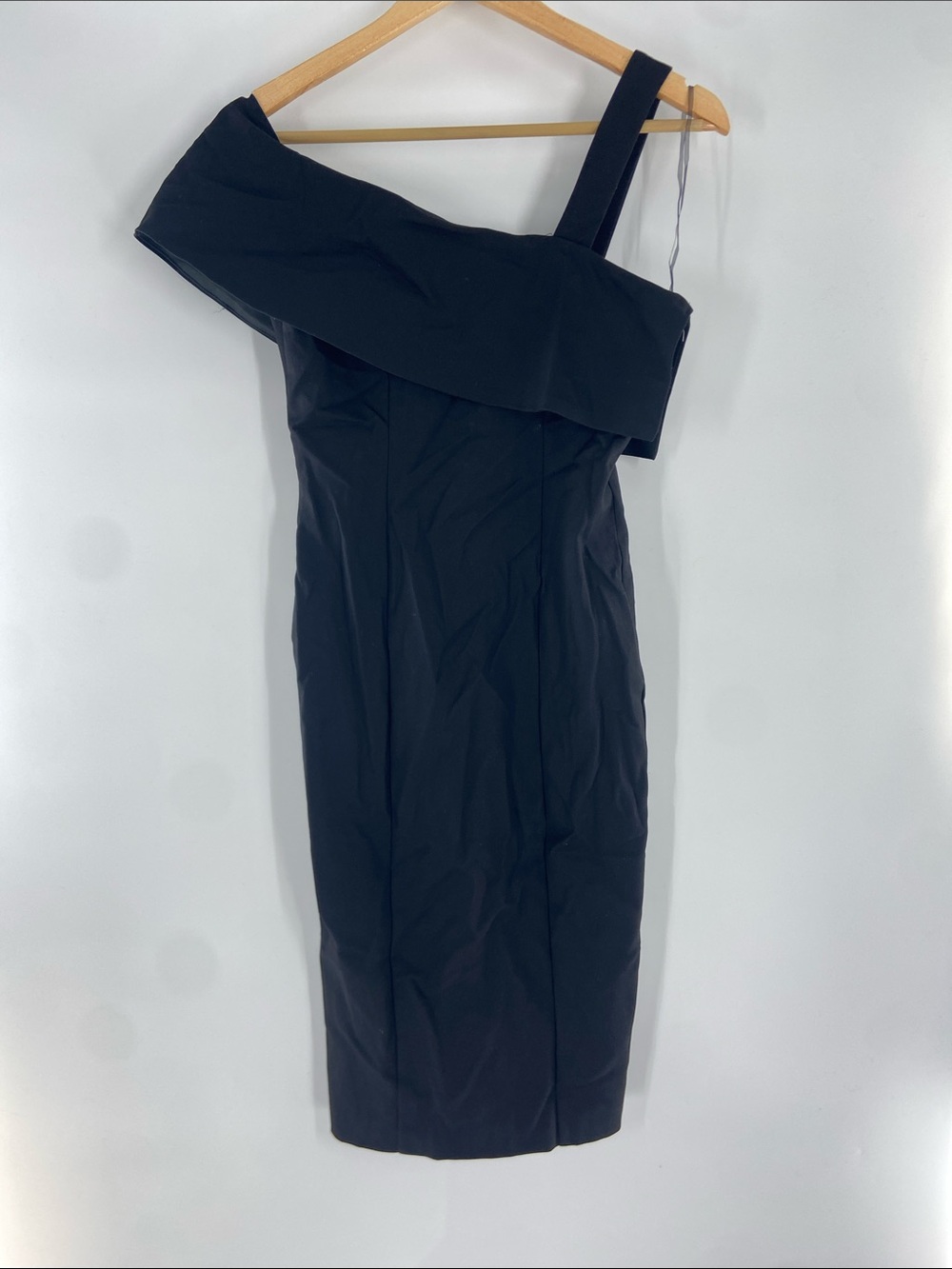 Delphine Black Playing Dangerous Asymmetrical Dress Size 8 NWT